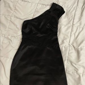Off the shoulder black party dress